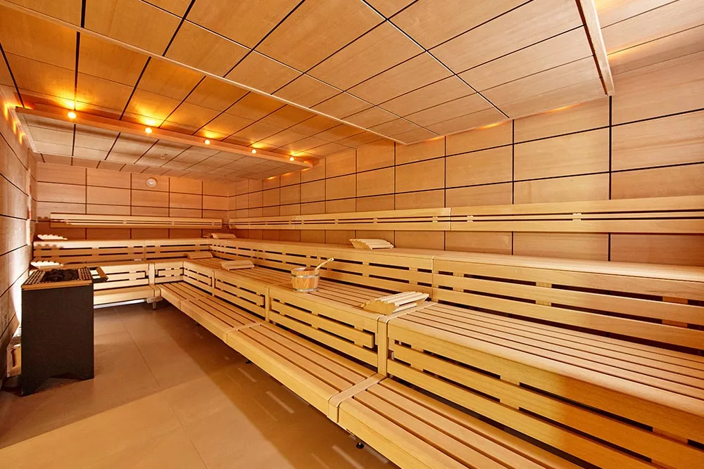 Finnische Sauna mit Alpenblick